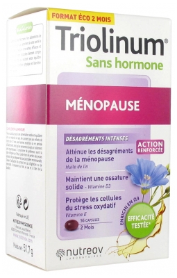 Nutreov Triolinum Sans Hormone Ménopause 56 Capsules