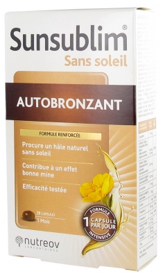 Nutreov Sunsublim Autobronzant 28 Capsules