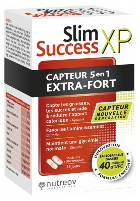 Nutreov Slim Success XP Capteur 5en1 Extra-Fort 15 Gélules + 30 Comprimés
