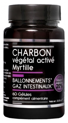 Nutrivie Charbon Végétal Activé Myrtille 60 Gélules