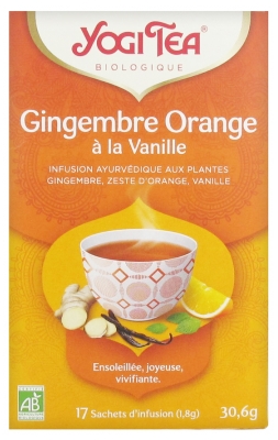 Yogi Tea Gingembre Orange à la Vanille Bio 17 Sachets