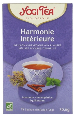 [844FgT00004w9h9] Yogi Tea Harmonie Intérieure Bio 17 Sachets