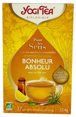 [844FgT00004w9he] Yogi Tea Pour les Sens Bonheur Absolu Bio 17 Sachets