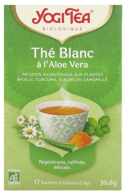 [844FgT00004w9hm] Yogi Tea Thé Blanc à l'Aloe Vera Bio 17 Sachets