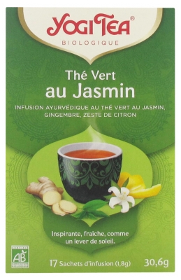 [844FgT00004w9hp] Yogi Tea Thé Vert au Jasmin Bio 17 Sachets