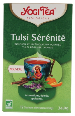 [844FgT00004w9hq] Yogi Tea Tulsi Sérénité Bio 17 Sachets