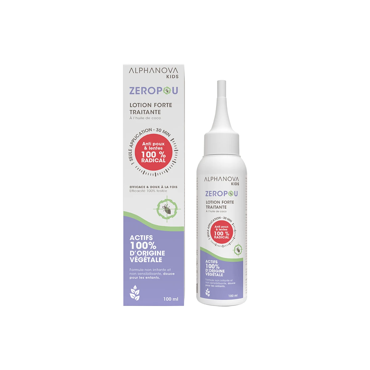 Kids Zéropou Lotion Traitante Forte 100 ml Alphanova 
