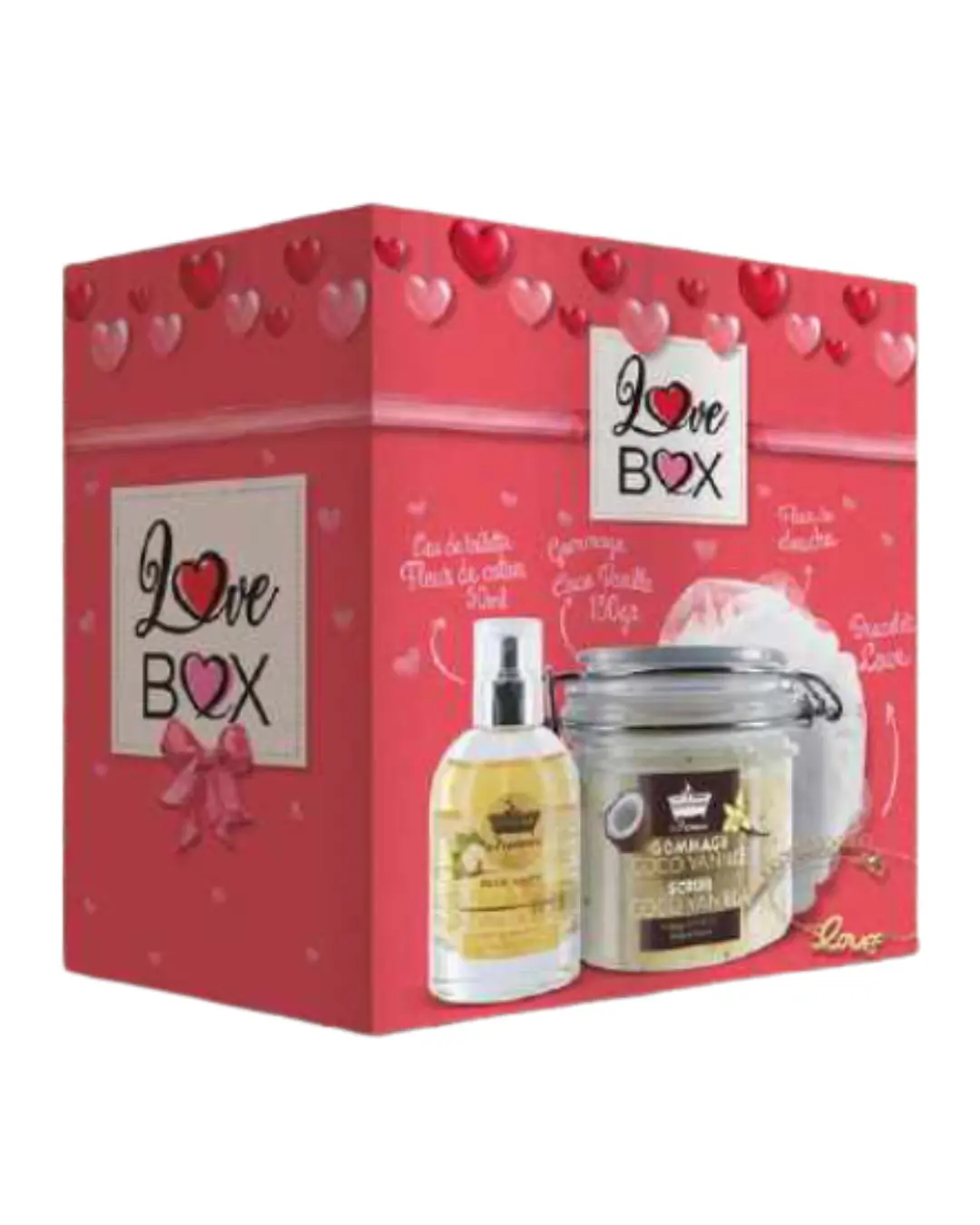 [NgRT011uyRT0030253] Love Box Fleur de Coton Les Petits Bains de Provence — Emballage abîmé