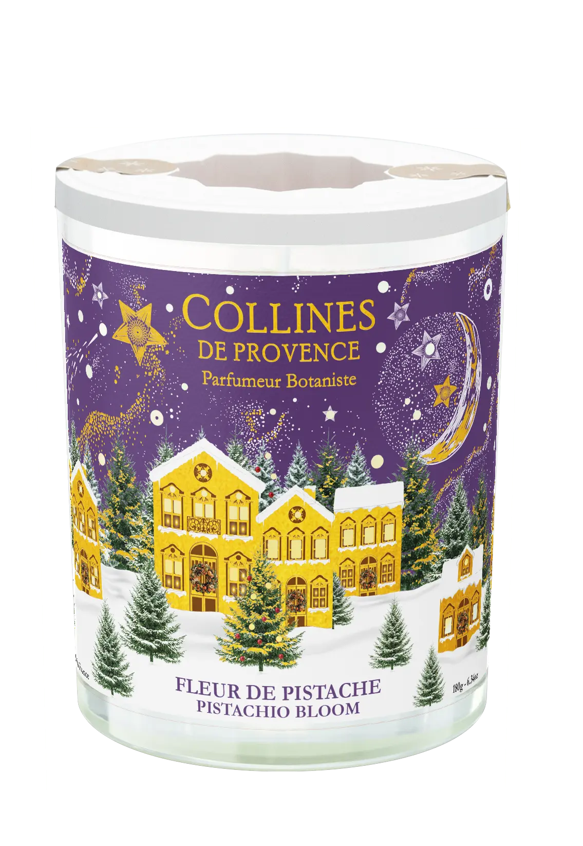 [NgRT011uyRT0030523] Bougie Parfumée Fleur de Pistache Collines de Provence (180g)