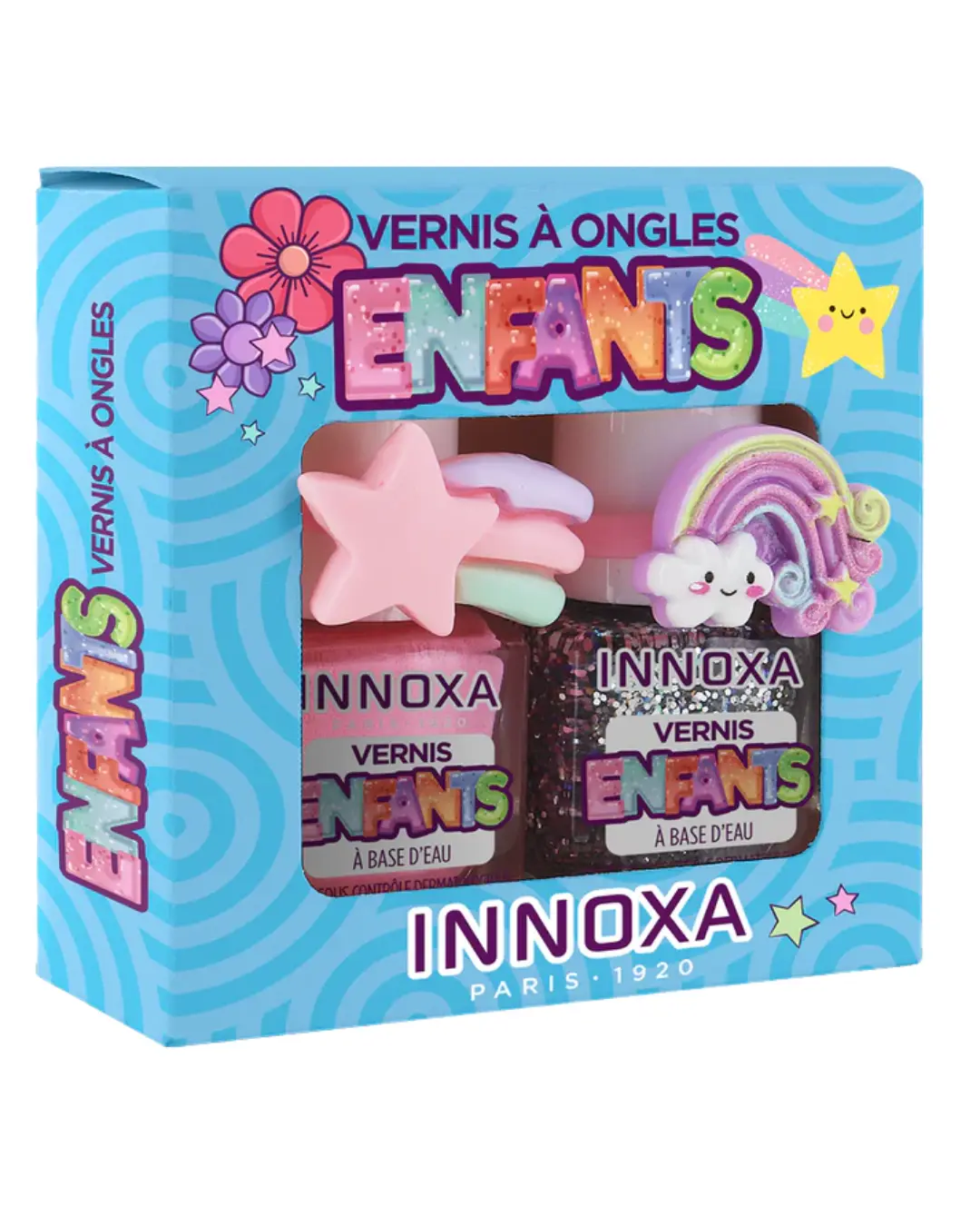 [NgRT011uyRT0030537] Coffret Vernis à Ongles pour Enfants Innoxa (Bleu)