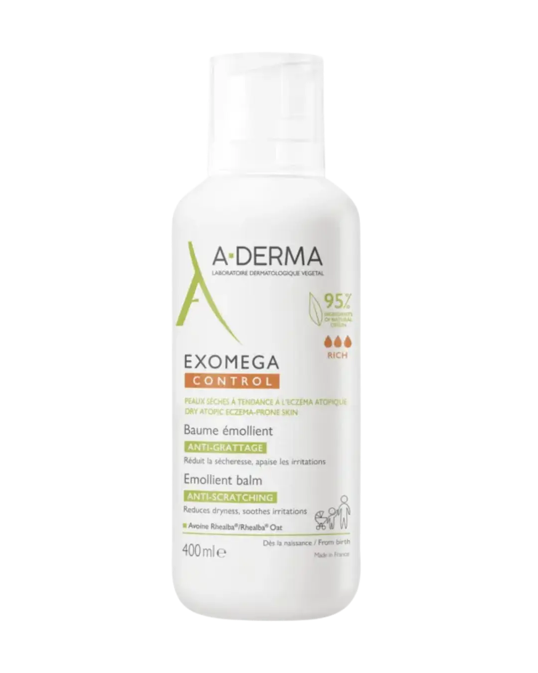 [NgRT011uyRT0030569] Exomega Control Baume Emollient A-Derma (400ML)