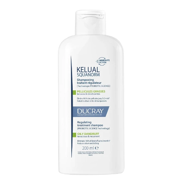 [844FgT00004vx90] Kelual Squanorm Shampooing Traitant Régulateur Pellicules Grasses Ducray (400ML)