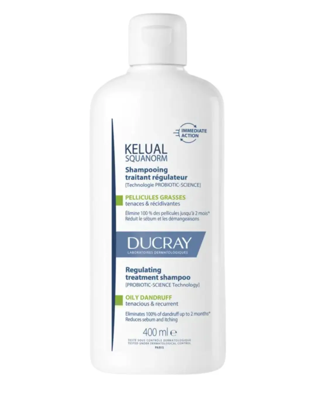 [NgRT011uyRT0030624] Kelual Squanorm Shampooing Traitant Régulateur Pellicules Grasses Ducray (400ML)