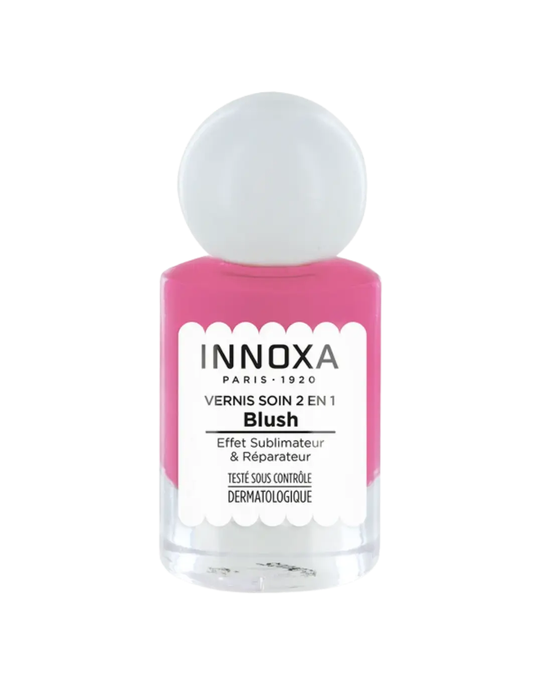 [NgRT011uyRT0030723] Vernis à Ongles Soin 2en1 Blush 10ml Innoxa (Rose Velours)