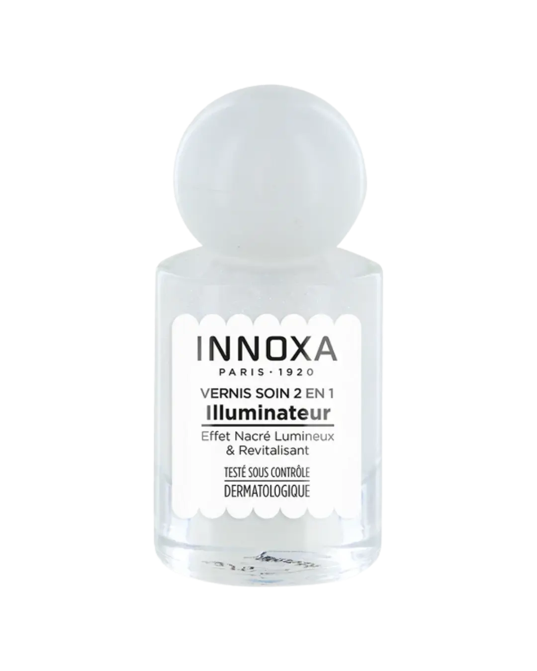 [NgRT011uyRT0030726] Vernis à Ongles Soin 2en1 Illuminateur 10ml Innoxa (Perle de Givre)