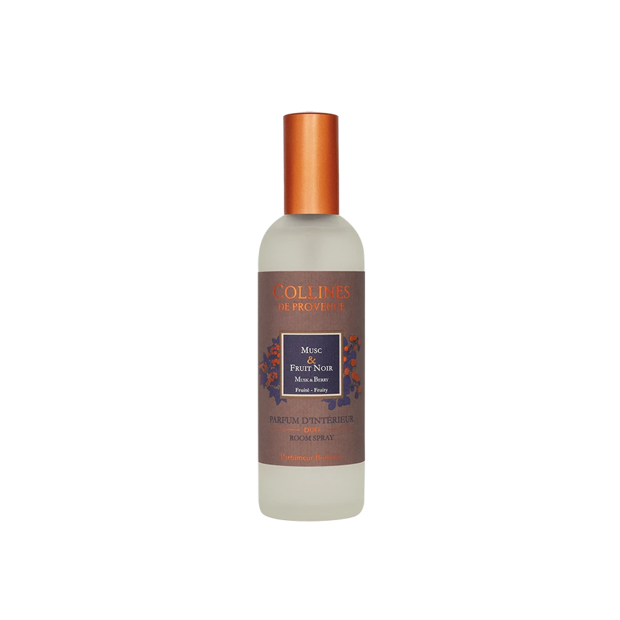 [NgRT011uyRT0030820] Parfum d'Intérieur Musc & Fruit Noir 100ml Collines de Provence