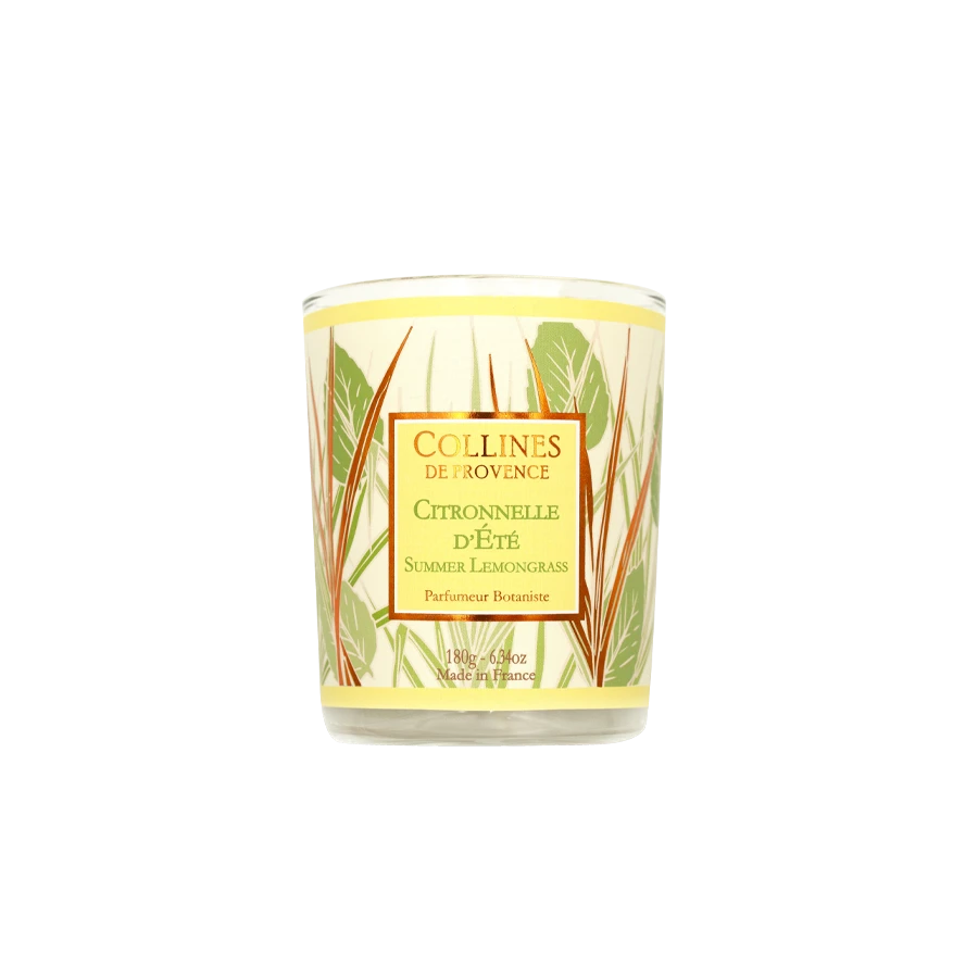 [NgRT011uyRT0030841] Bougie Citronnelle d'Eté 180g Collines de Provence