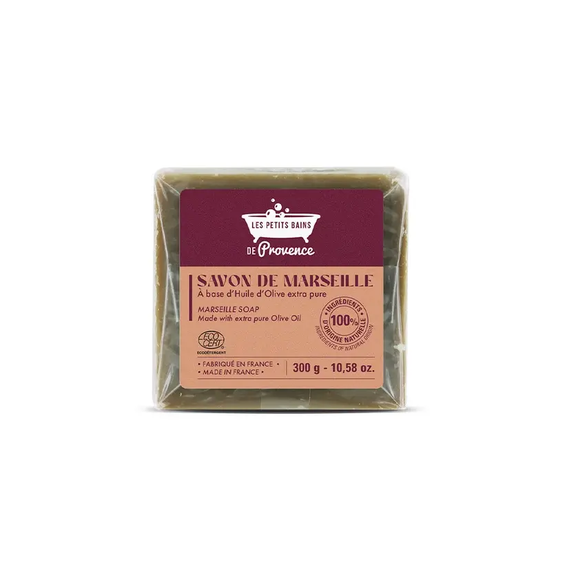 [NgRT011uyRT0030887] Savon de Marseille Cube 300g Les Petits Bains de Provence
