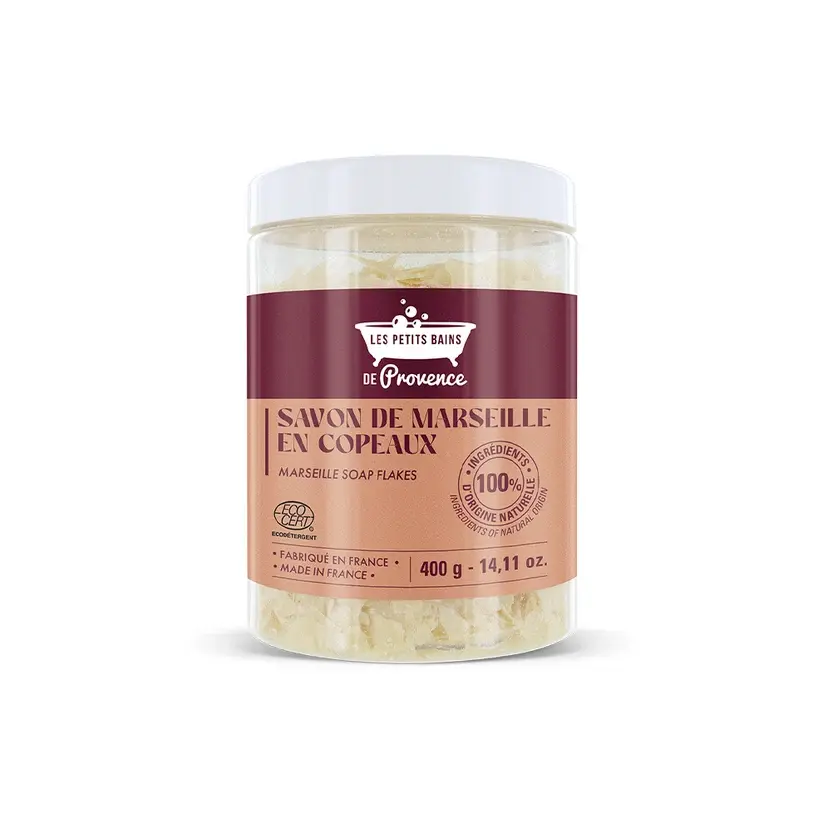 [NgRT011uyRT0030888] Savon de Marseille en Copeaux 400 g Les Petits Bains de Provence