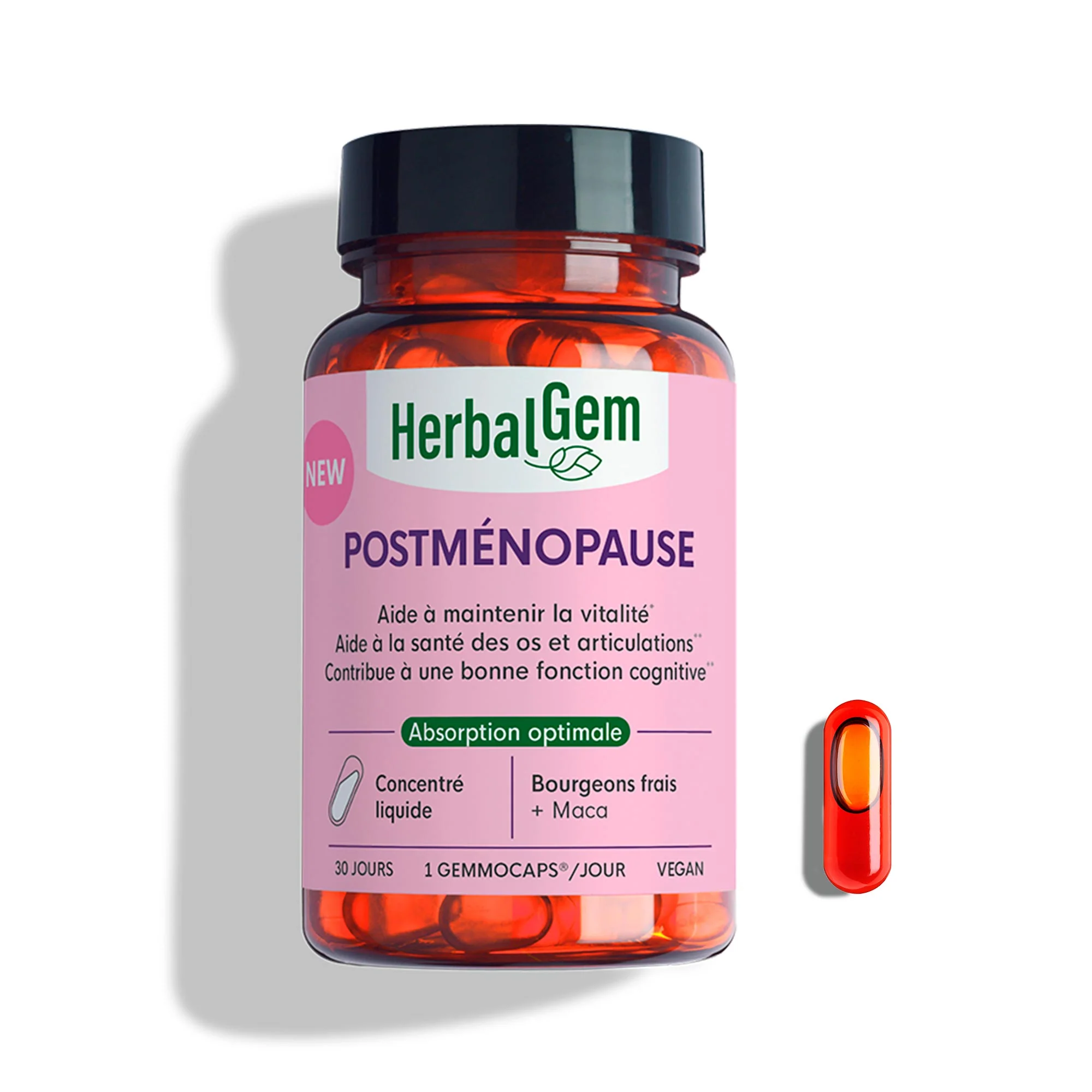 [NgRT011uyRT0030914] Gemmocaps Postménopause 30 Comprimés HerbalGem