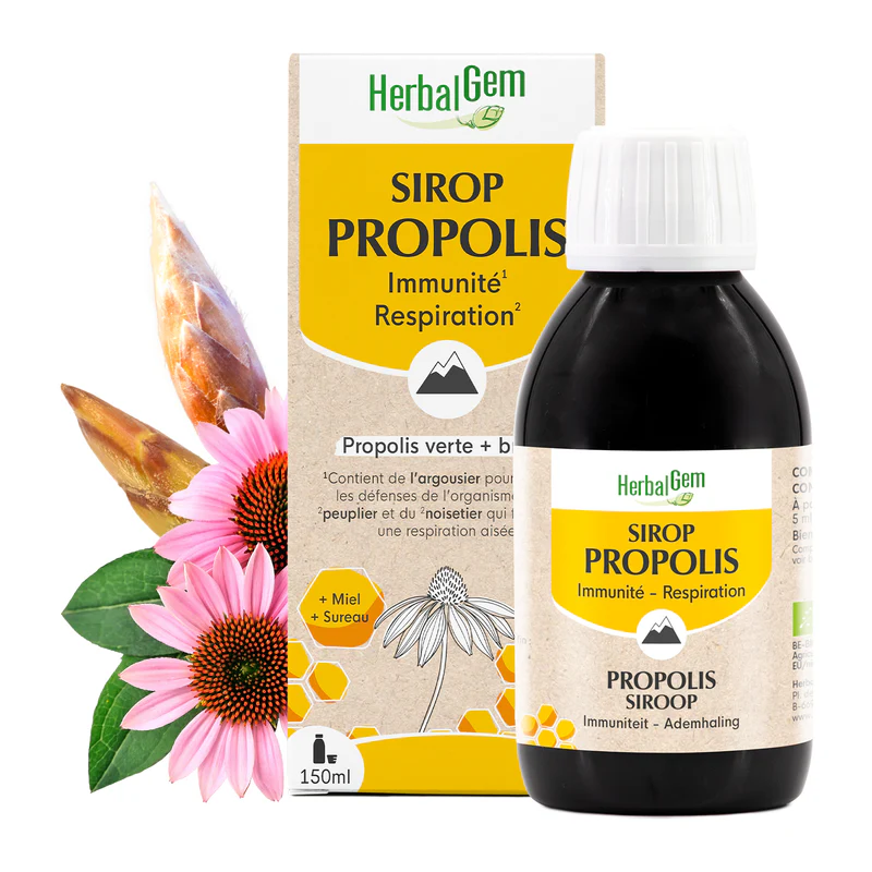 [NgRT011uyRT0030925] Sirop à la Propolis Adultes 150ml HerbalGem