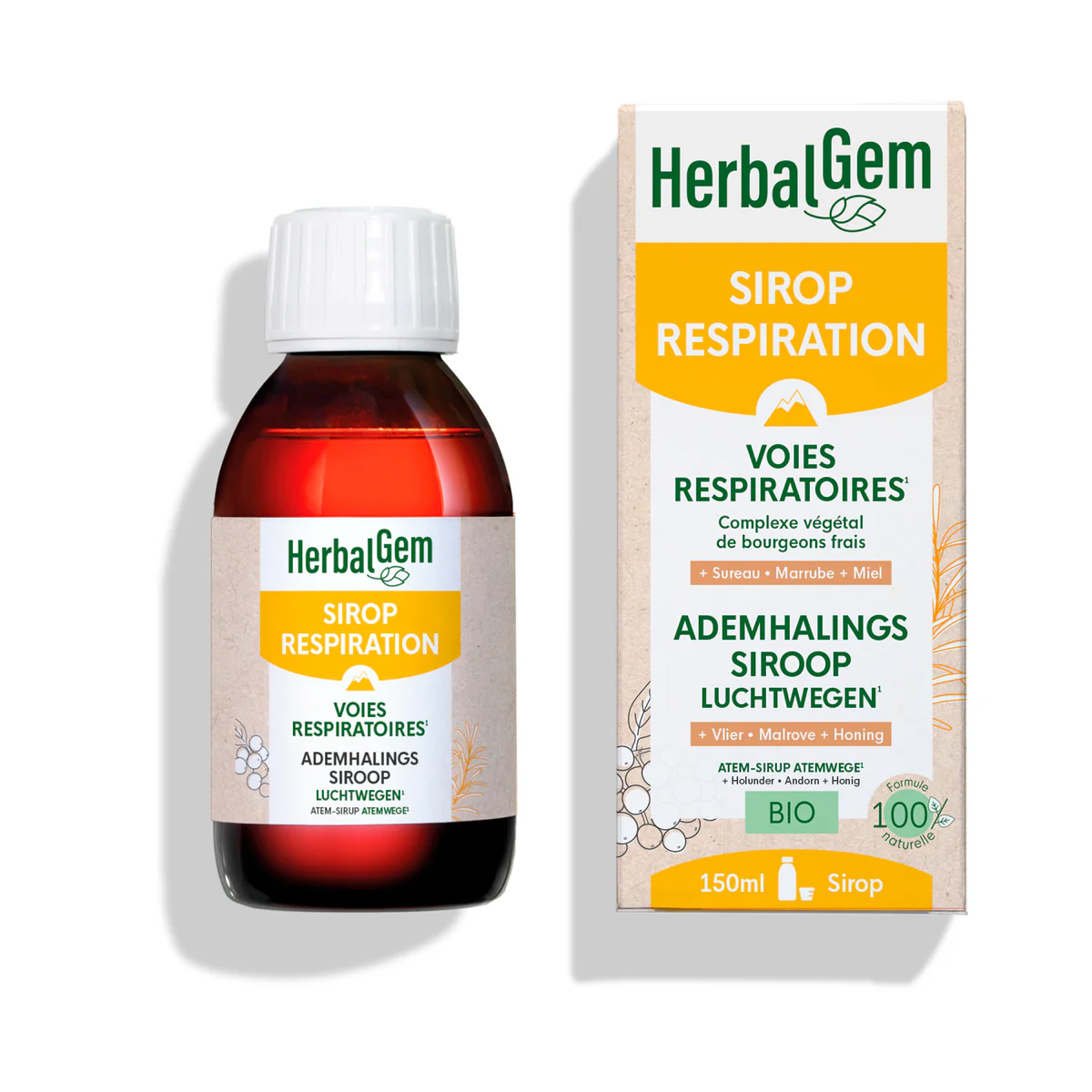 [NgRT011uyRT0030926] Sirop Respiration Bio150ml HerbalGem