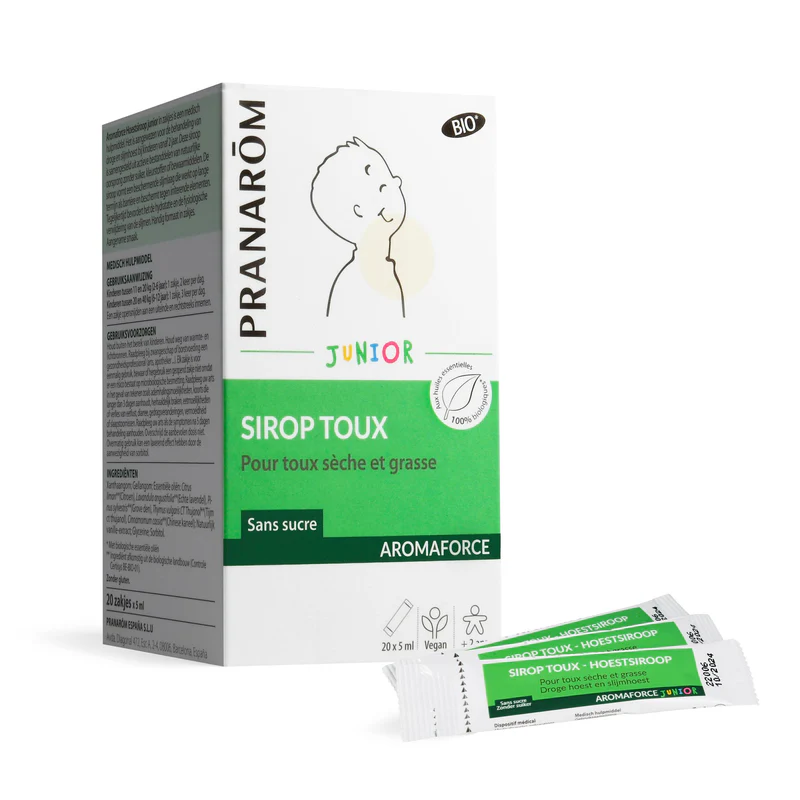 [NgRT011uyRT0030928] Aromaforce Junior Sirop Toux Bio 20x5ml Pranarôm