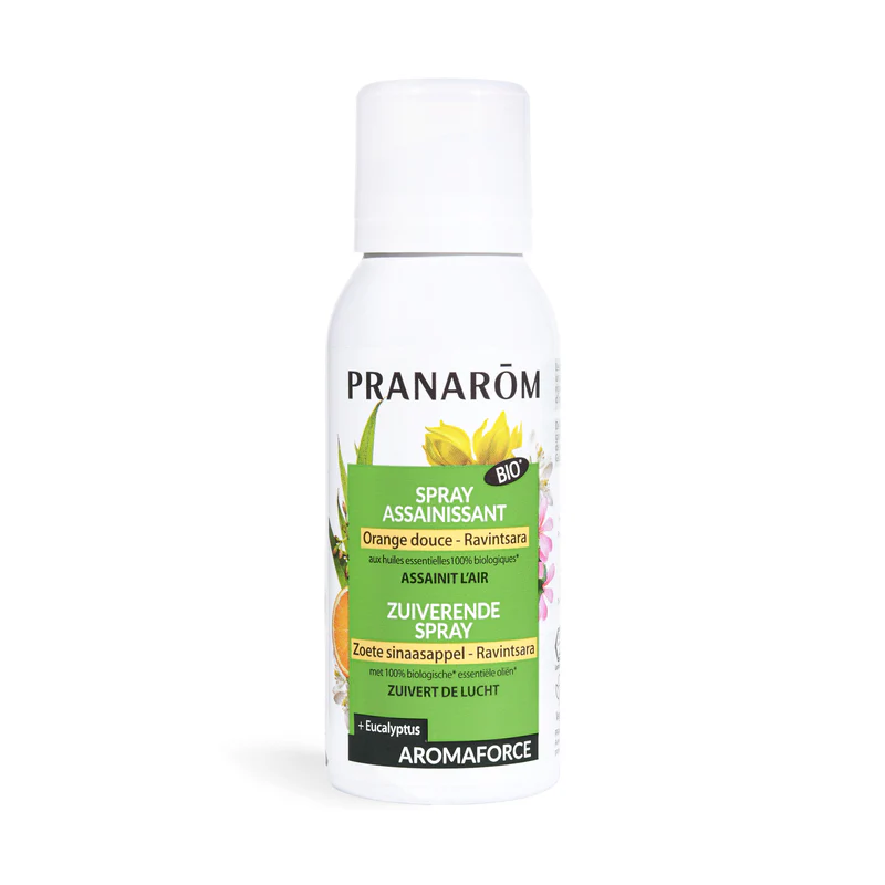 Spray Assainissant Orange Douce Ravintsara Bio 75ml Pranarôm