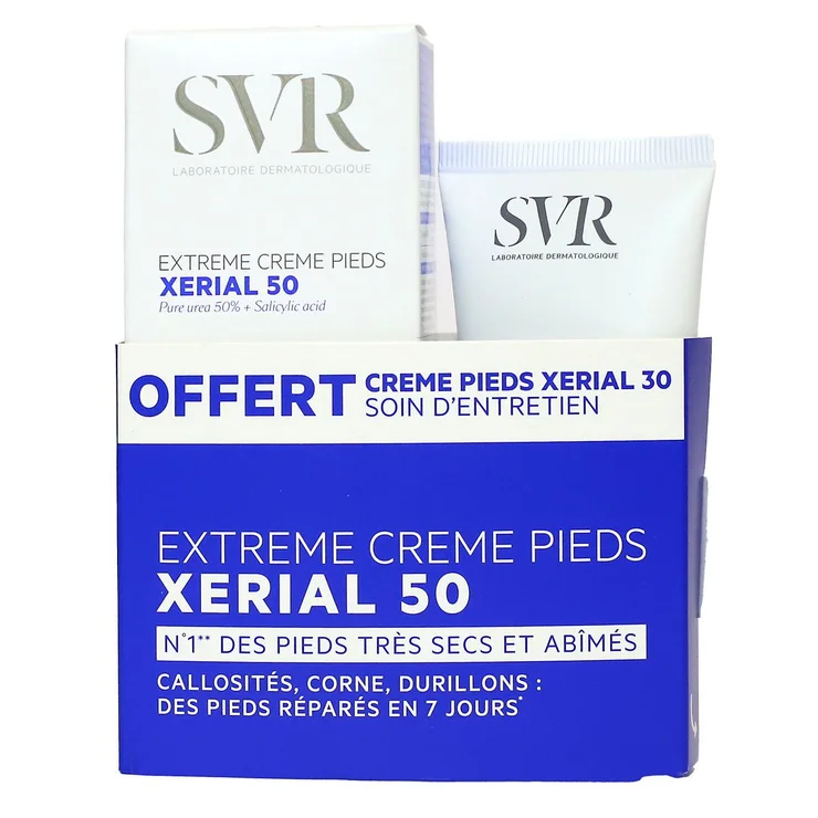 Lot Xérial 50 + Xérial 30 Crème Pieds Offert