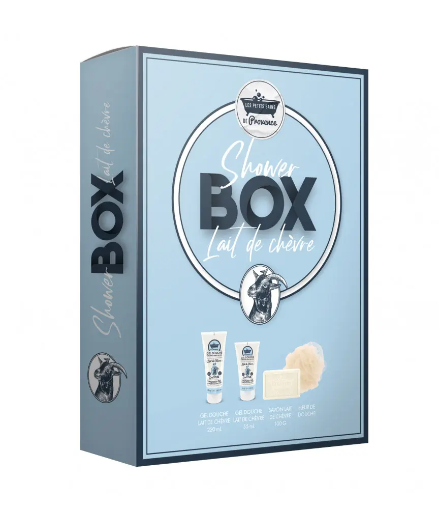 [NgRT011uyRT0031021] Shower Box Lait de Chèvre Les Petits Bains de Provence