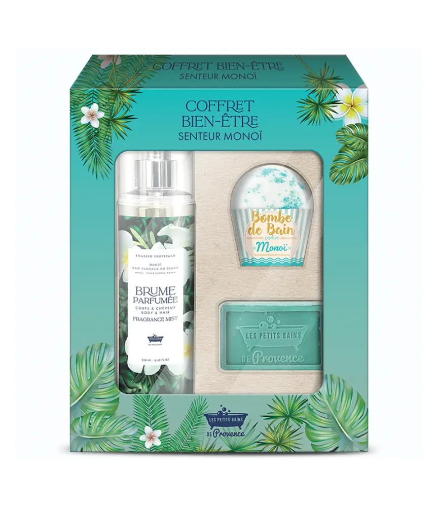 [NgRT011uyRT0031022] Coffret Bien-Etre Monoi Les Petits Bains de Provence