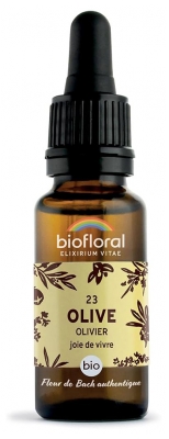 [844FgT00004wc01] Biofloral Fleurs de Bach 23 Olive Bio 20 ml