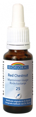[844FgT00004wc03] Biofloral Fleurs de Bach 25 Red Chestnut Bio 20 ml