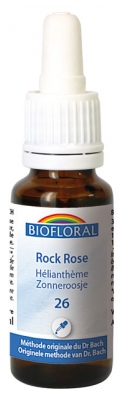 [844FgT00004wc04] Biofloral Fleurs de Bach 26 Rock Rose Bio 20 ml