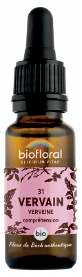 [844FgT00004wc09] Biofloral Fleurs de Bach 31 Vervain Bio 20 ml
