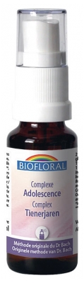 [844FgT00004wc0n] Biofloral Fleurs de Bach Complexe Adolescence C20 Bio 20 ml