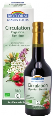 [844FgT00004wc1g] Biofloral Grands Elixirs Circulation Digestion Bien-être Bio 375 ml