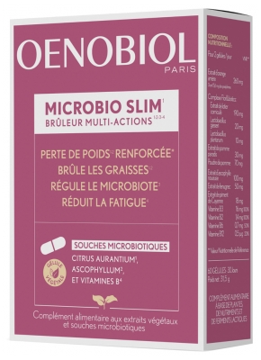 Oenobiol Microbio Slim Brûleur Multi-Actions 60 Gélules Végétales