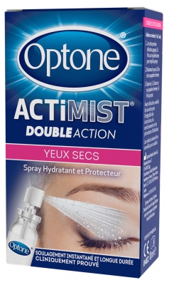 Optone ActiMist 2 en 1 Spray Oculaire Yeux Secs et Irrités 10 ml