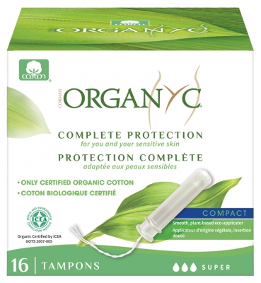 Organyc Protection Complète 16 Tampons Super avec Applicateur