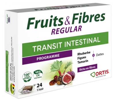 Ortis Fruits & Fibres Regular 24 Cubes à Mâcher