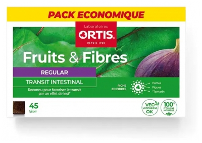 Ortis Fruits & Fibres Regular 45 Cubes à Mâcher