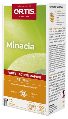 Ortis Minacia Forte Estomac Action Rapide 12 Sticks