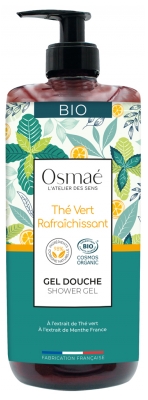 Osmaé Gel Douche Thé Vert Rafraîchissant Bio 1 L
