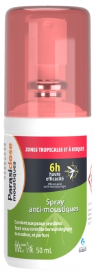 Parasidose Moustiques Zones Tropicales et à Risques Spray Anti-Moustiques 50 ml
