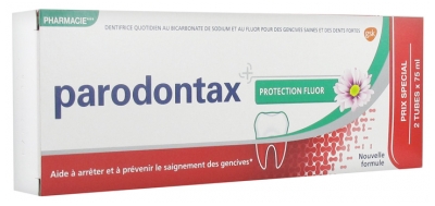 Parodontax Dentifrice Protection Fluor Lot de 2 x 75 ml