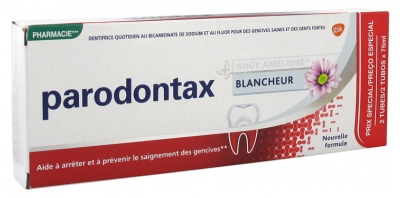 Parodontax Dentifrice Blancheur Lot de 2 x 75 ml