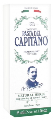 Pasta del Capitano Dentifrice aux Herbes Naturelles 25 ml