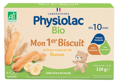 Physiolac Bio Mon 1er Biscuit Dès 10 Mois 24 Biscuits