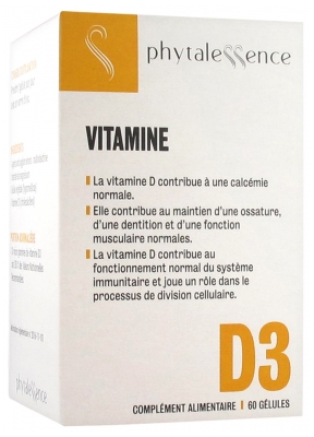 Phytalessence Vitamine D3 60 Gélules